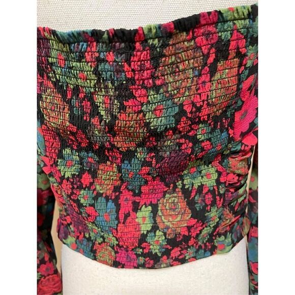 NWT Free People Oh Lala Floral Top Size L - Picture 5 of 7